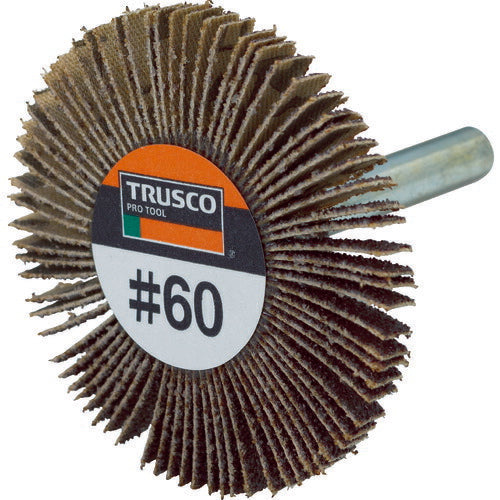 TRUSCO 薄型フラップホイール 50X5X6 #60 5個入 UF500560 トラスコ