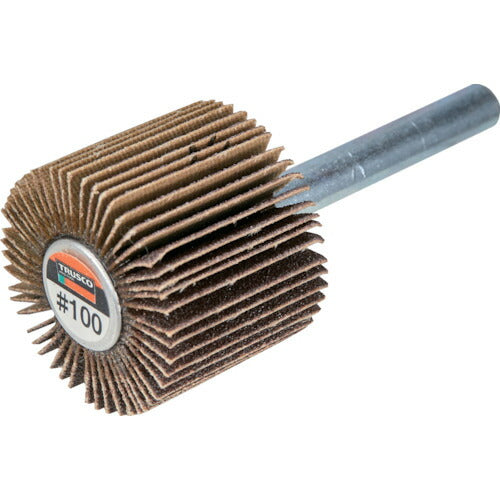 TRUSCO フラップホイール 外径80X幅25X軸径6 (5個入) #320 320# UF8025 320 トラスコ