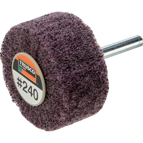 TRUSCO ナイロン軸付ホイール 外径50X厚25X軸6 240♯ (5個入) UFN525240 トラスコ
