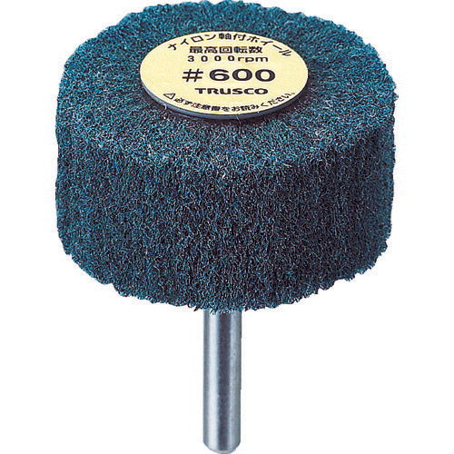 TRUSCO ナイロン軸付ホイール 外径50X厚25X軸6 600♯ (5個入) UFN525600 トラスコ