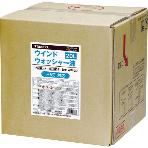 TRUSCO ウインドウオッシャー液20L -6℃マデ対応 WW20 トラスコ