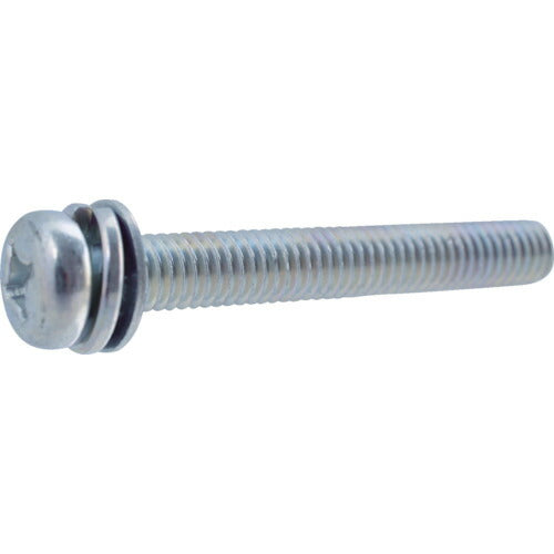 TRUSCO 薄板用座金組込ネジ M3X6 80本 Y0310306 トラスコ