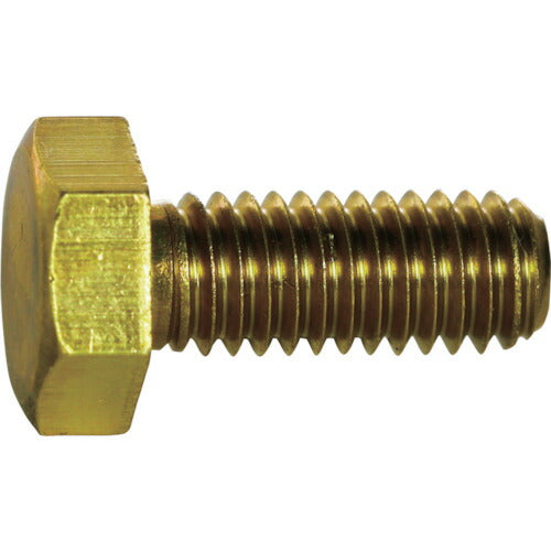 TRUSCO 六角ボルト 黄銅全ネジ M8×25 5本入 Y5010825 トラスコ