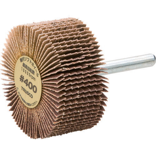 TRUSCO 軸付ソフトホイール 外径50X厚25X軸6 (5個入) 粒度#400 400# YS525 400 トラスコ