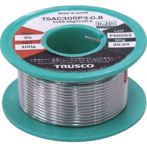 TRUSCO 鉛フリーヤニ入リハンダ 100G巻0.8 TSAC305P30.8 トラスコ