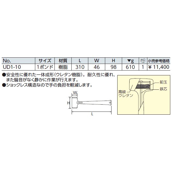 京都機械工具のハンマーの画像2