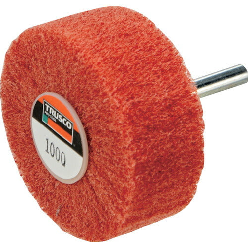 TRUSCO ナイロン軸付ホイル外径φ100×厚ミ25×軸6 1000# 5個入 UFN10251000 トラスコ