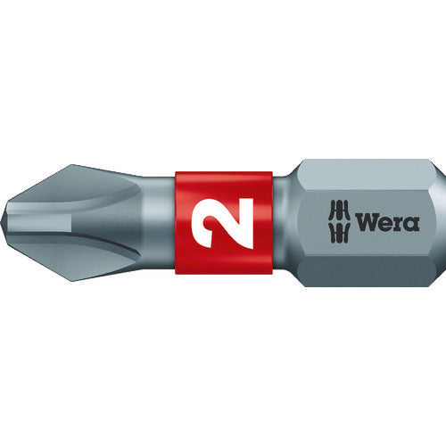 日本正規品 ヴェラ #2x25mm (プラス)ドライバービット(Bi-Torsion) (056422)(4013288034465) ベラ Wera