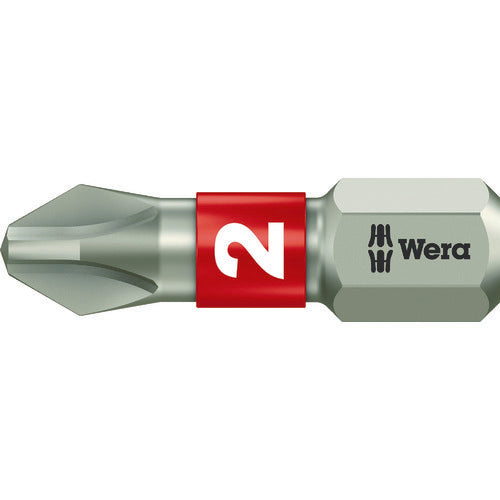 日本正規品 ヴェラ #2x25mm (プラス)ドライバービット(ステンレス) (071011)(4013288110992) ベラ Wera