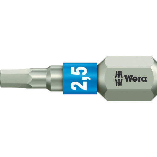 日本正規品 ヴェラ 2.5x25mm (Hex)ドライバービット(ステンレス) (071072)(4013288111210) ベラ Wera